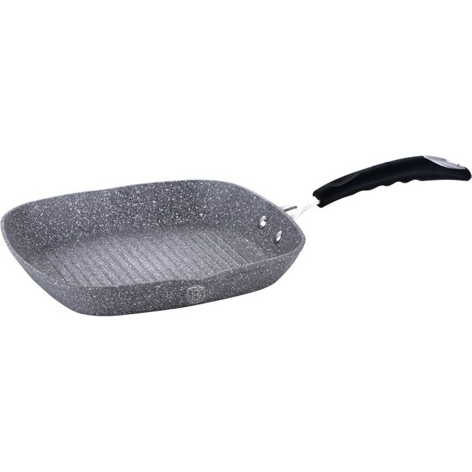 BerlingerHaus BH/1163N Stone Touch Line Grill Serpenyő - 28 cm, Szürke (BH/1163)