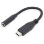 ASSMANN Electronic AK-300321-002-S adaptér USB Type-C 3,5 mm černý
