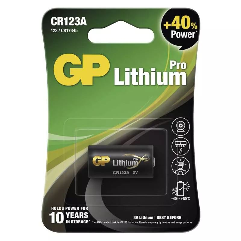 GP CR123 lithium fotó elem (1db/bliszter) (B1501) (B1501)