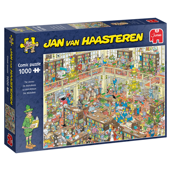 Jan van Haasteren The Library 1000 pcs Legpuzzel 1000 stuk(s) Strips