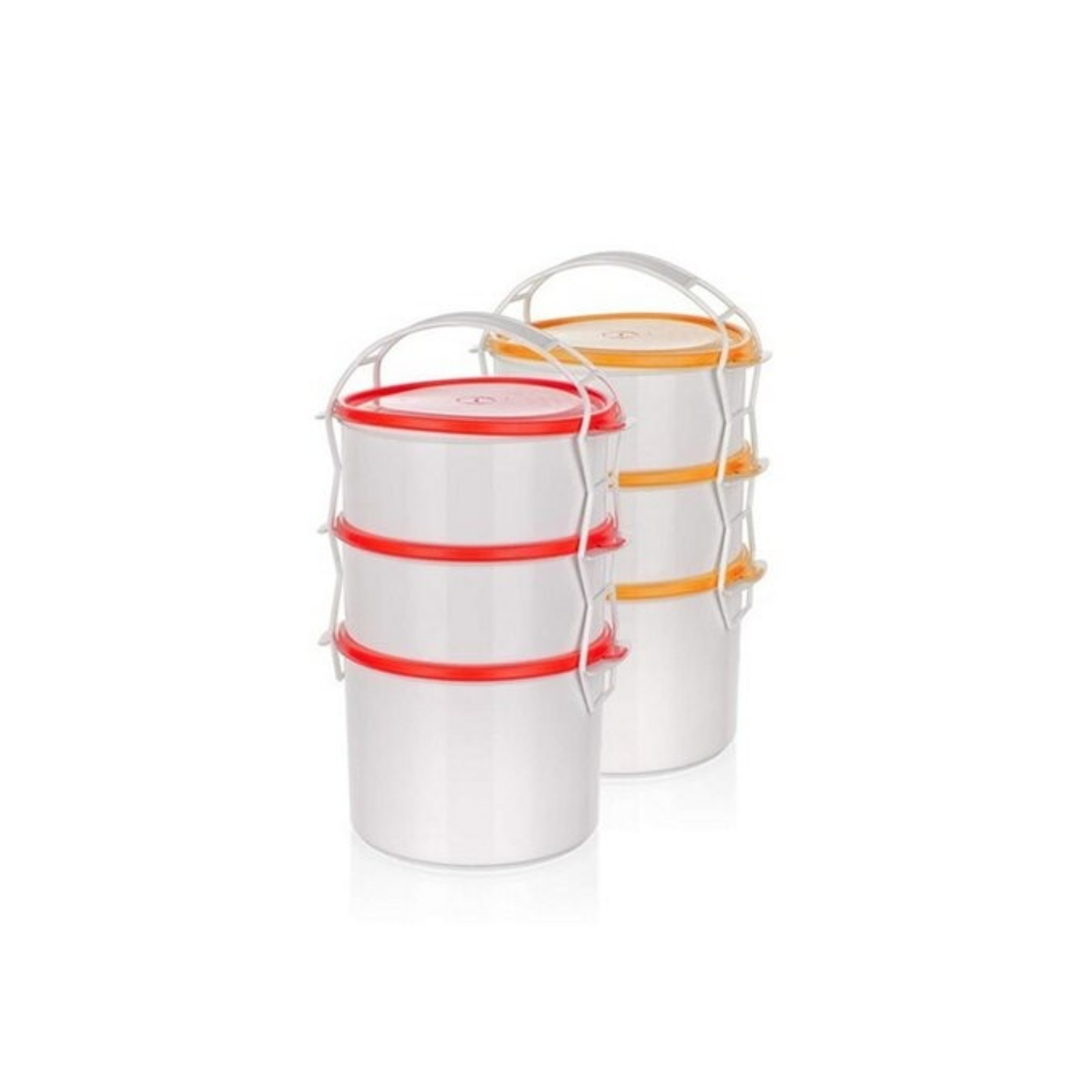 Műanyag ételhordó tetővel (3 részes) (1304MET010)