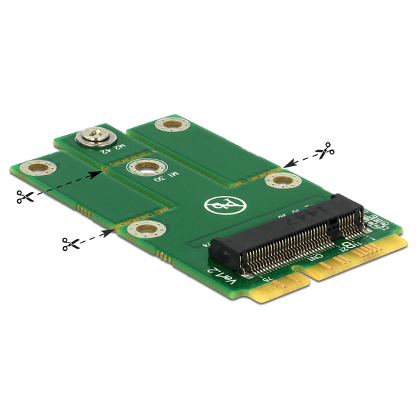 Delock Adapter MiniPCIe/M.2 NGFF (62654)