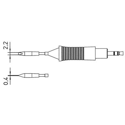Hrot pre vykurovacie spájkovačky Weller RT8 T0054460899 (T0054460899)