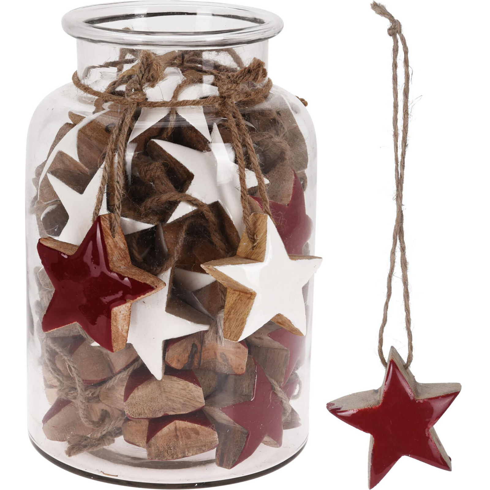 H&L Karácsonyi dísz - karácsonyi csillag, piros (A427-CE-00)