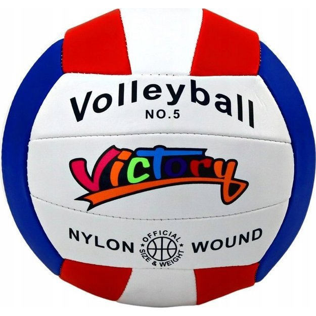 Lean Toys Fehér Röplabdalabda, 5-Ös Méret, Színes (13163)