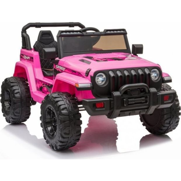 CH9956 Jeep 7503 12 Elektromos Kisautó - 2.4 GHz, Szülői Távirányítóval, EVA Kerekekkel, Rózsaszín (7503)