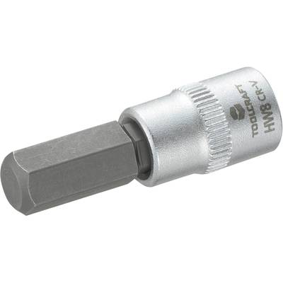 Tŕňový nadstavec 8mm TOOLCRAFT 1/4" 6,3mm