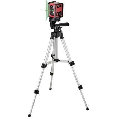 TOOLCRAFT CL12-G Keresztvonalas lézer Állvánnyal, Önszintező, Zöld lézer Hatótáv (max.): 12 m (TO-7120020) (TO-7120020)