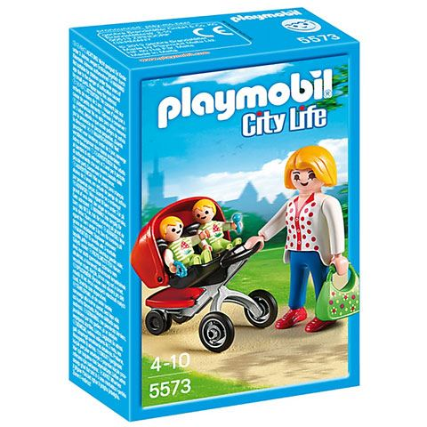 Playmobil: Anyuka az iker babakocsival (5573) (Play5573)
