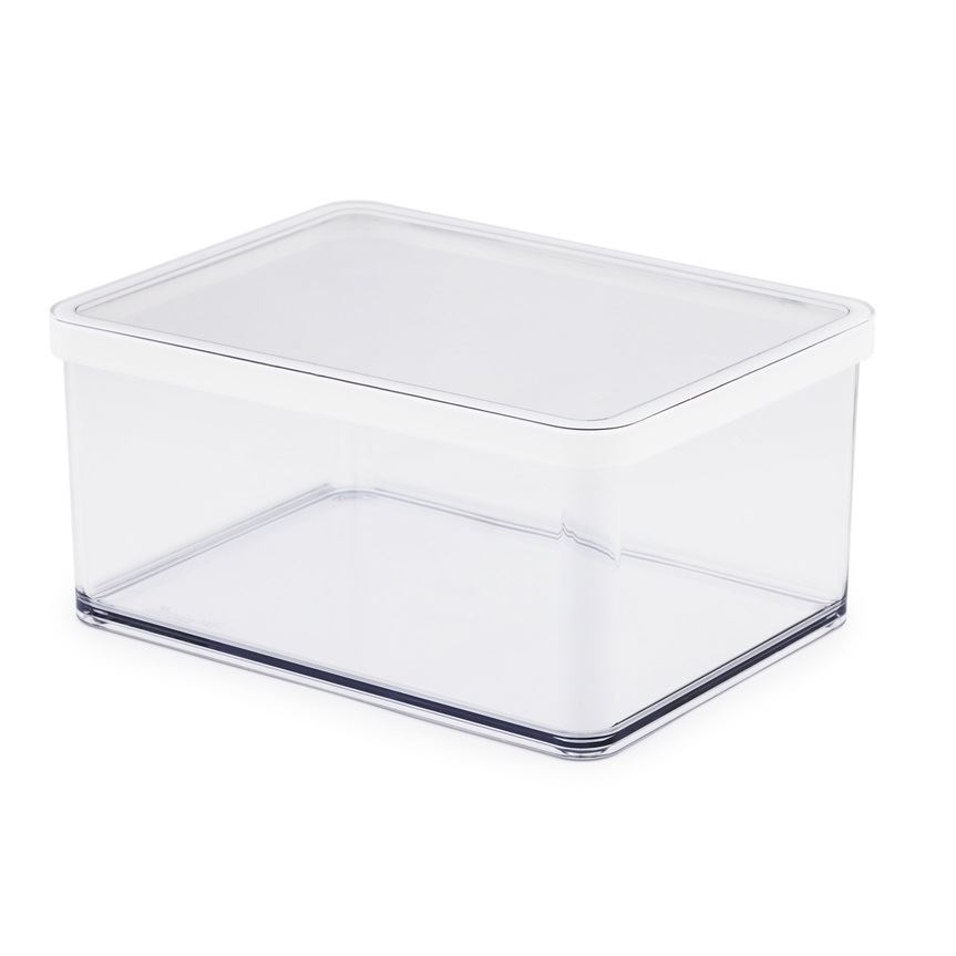 Rotho Loft műanyag konyhai tárolódoboz 2.25 liter átlátszó-fehér (1161090000) (rotho1161090000)