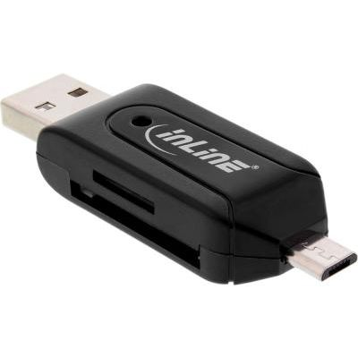 InLine 66779 lettore di schede USB/Micro-USB Nero