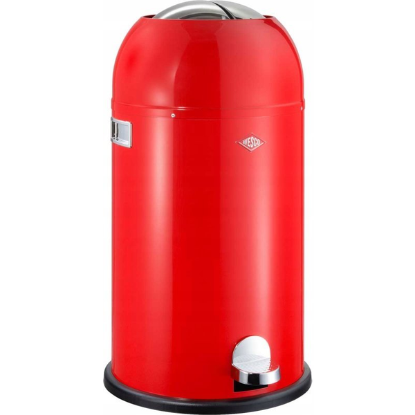 WESCO Kickmaster Soft 33 literes pedálos fém szemetes - Piros