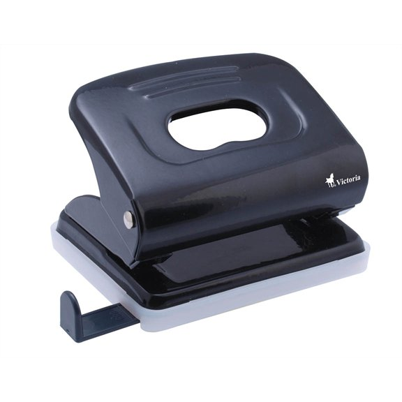 Victoria 6316 Kétlyukú 16 lap kapacitású lyukasztó - Fekete (6316)