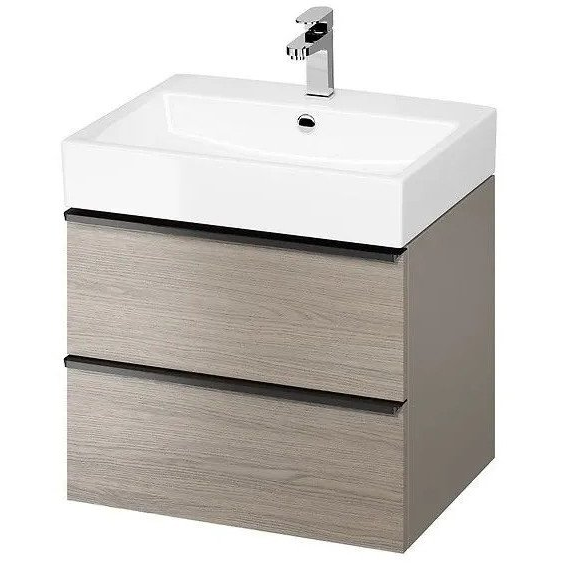 Cersanit S522-021 SZAFKA PODUMYWALKOWA VIRGO 60 SZARA UCHW CZARNY ZMONT. // CER.VIRGO-60-SZARA-UCH-CZ