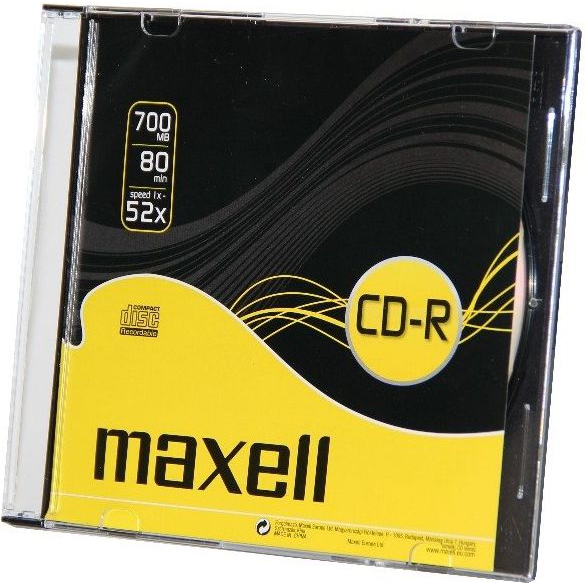Maxell 80'700MB 52x Slim CD lemez 10db/csomag (624003.40.CN)