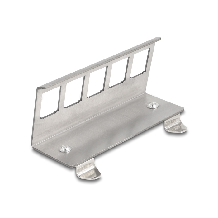 Delock Keystone fém rögzítőelem 5 porton DIN-sínhez (88141) (88141)