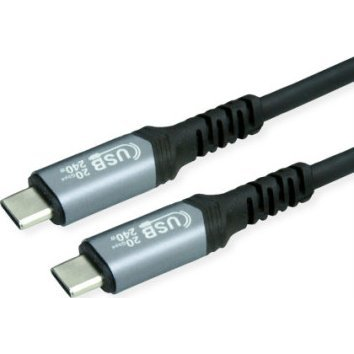 Value USB kábel USB4™ USB-C® dugó, USB-C® dugó 2.00 m Fekete Árnyékolt 11.99.9087 (11.99.9087)
