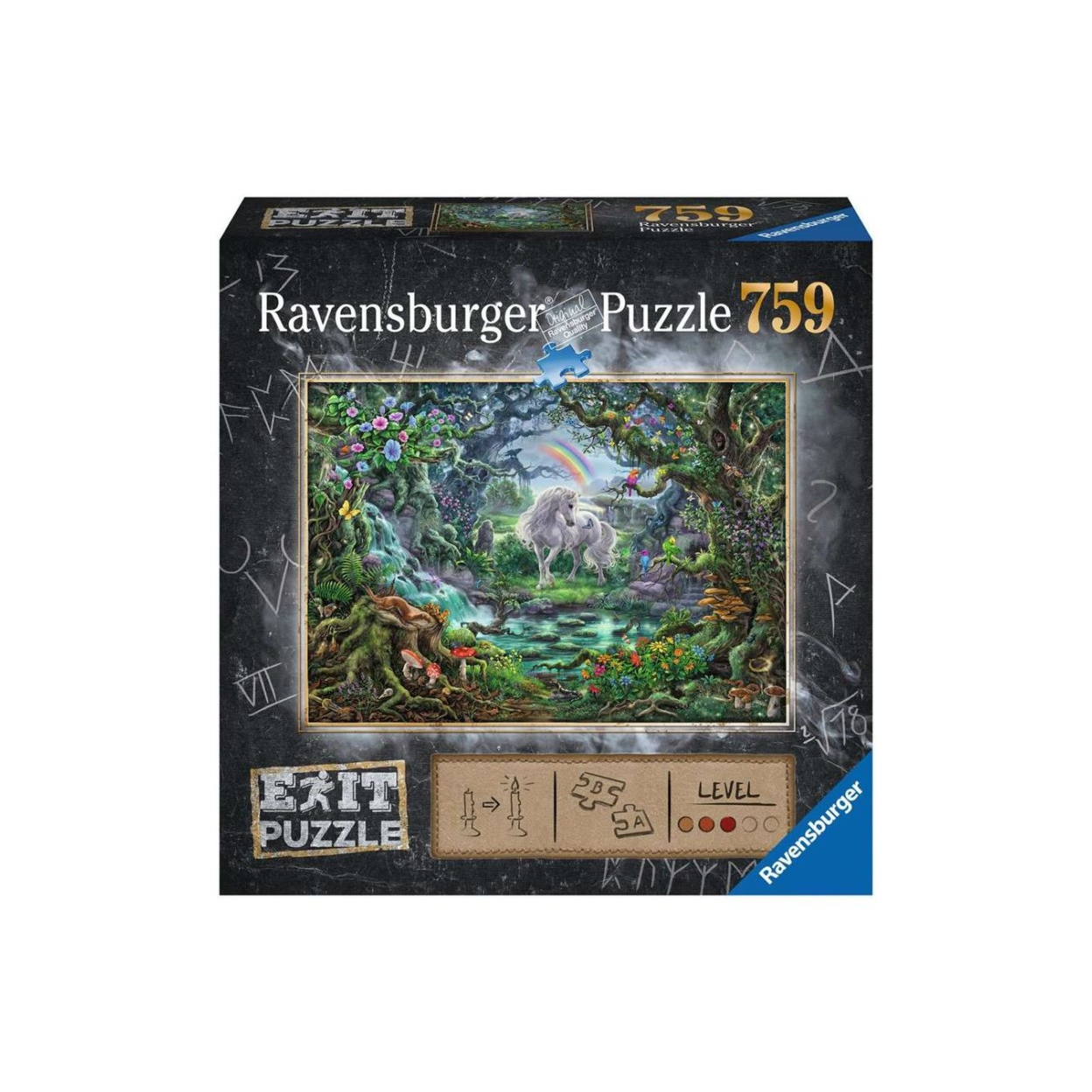 Ravensburger: Unikornis erdő - 759 darabos Exit puzzle (RAP150304)