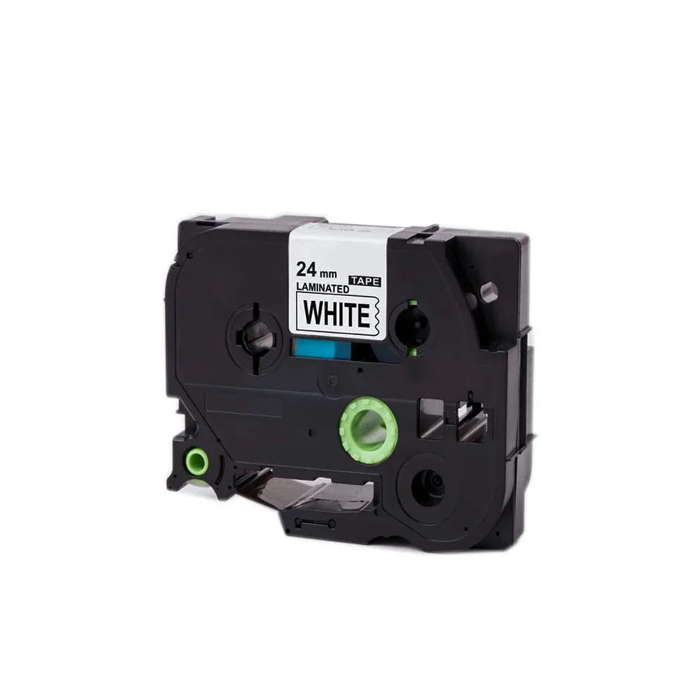 White Box (Brother TZe251) szalag 24mm / 8m - Fehér alapon fekete (TZ251FU)