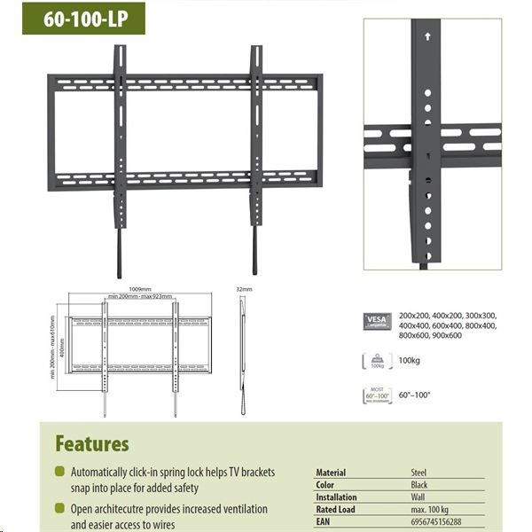 SUNNE TV fali konzol 60-100