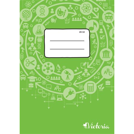 Victoria Circle 20-32 32 lapos A5 sima füzet (20-32)
