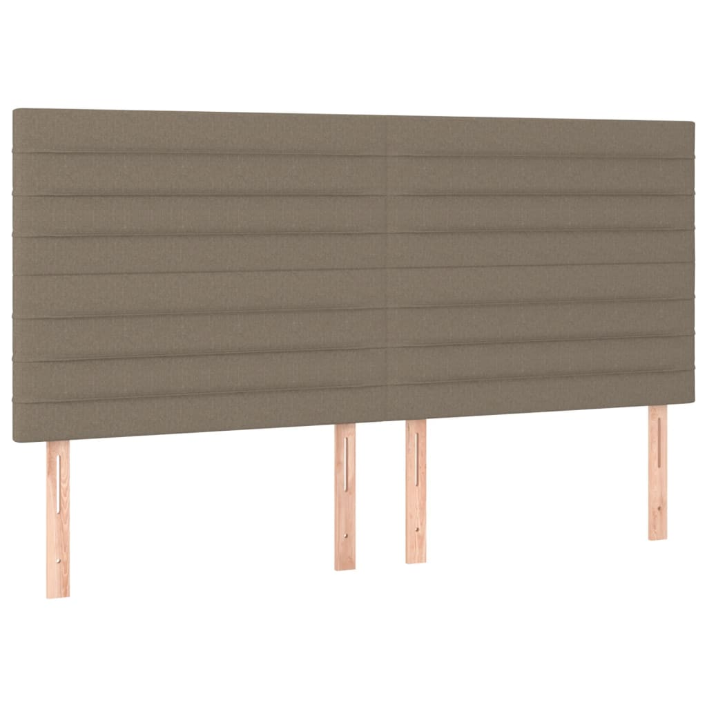 4 db tópszínű szövet fejtámla 100x5x78/88 cm (3116498)