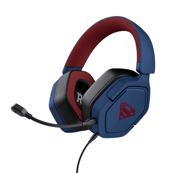 Trust GXT492SM Carus Headset Ledningsført Spil Blå, Rød