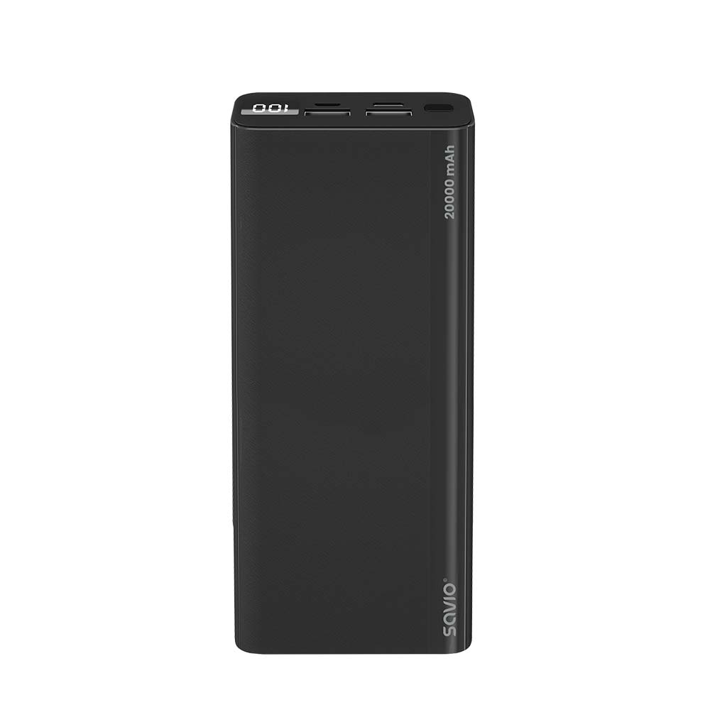 Savio BA-05 Power Bank 20000 mAh Fekete (BA-05)