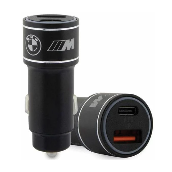 Incarcator telefon, BMW, USB-C si USB-A, 18 W, Negru