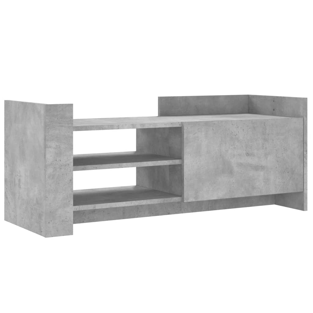 betonszürke szerelt fa TV-szekrény 100x35x40 cm (848377)