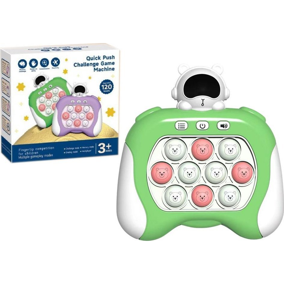 Space Pop It Sensory Játék Akkumulátoros Lámpák Zölden Hangzik 19959 (19959)