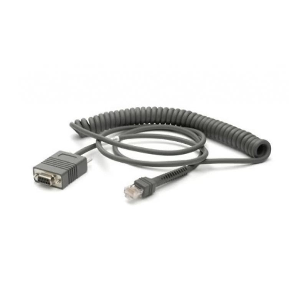 Zebra CBA-R71-C09ZAR seriële kabel Zwart 2,8 m RS232 DB9