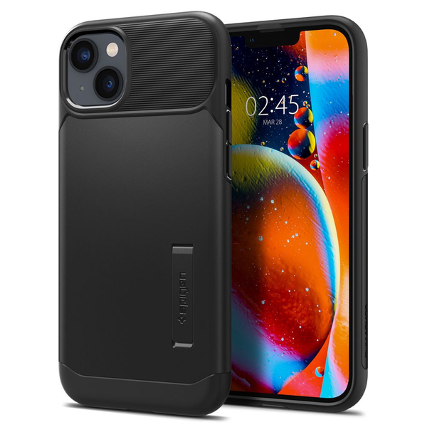 Carcasa Spigen Slim Armor compatibila cu iPhone 14 Plus Black