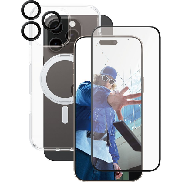 PanzerGlass CARE by PG3-in-1 Ceramic iPhone16P 6.9 Protector de pantalla Apple 1 pieza(s)