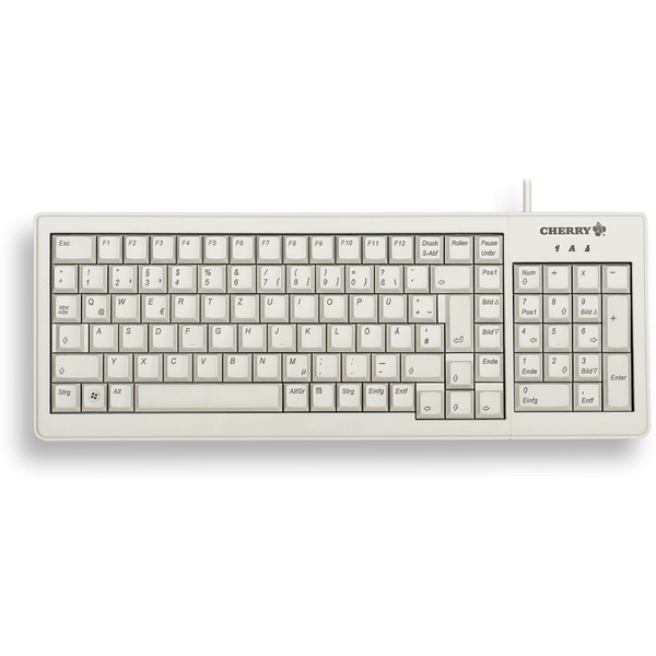 CHERRY XS G84-5200 toetsenbord Kantoor USB + PS/2 AZERTY Frans Grijs