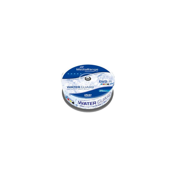 MediaRange DVD-R DVD 4,7GB 25pcs Cake 16x Waterguard Print