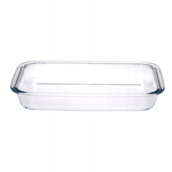 Sütőtál borszilikát üveg 2,2L 34,5x20,5x5cm Alpina