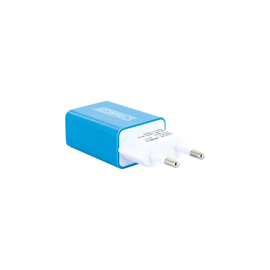 Schwaiger 230V Ladeadapter USB weiß/blau (LAD300B511) (LAD300B511)