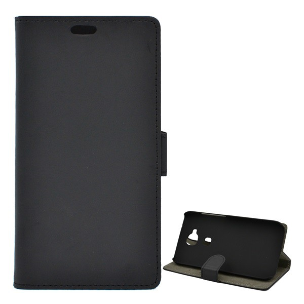 Tok álló, bőr hatású (FLIP, oldalra nyíló, asztali tartó funkció, prémium) FEKETE [Huawei G8] (5996457589449)