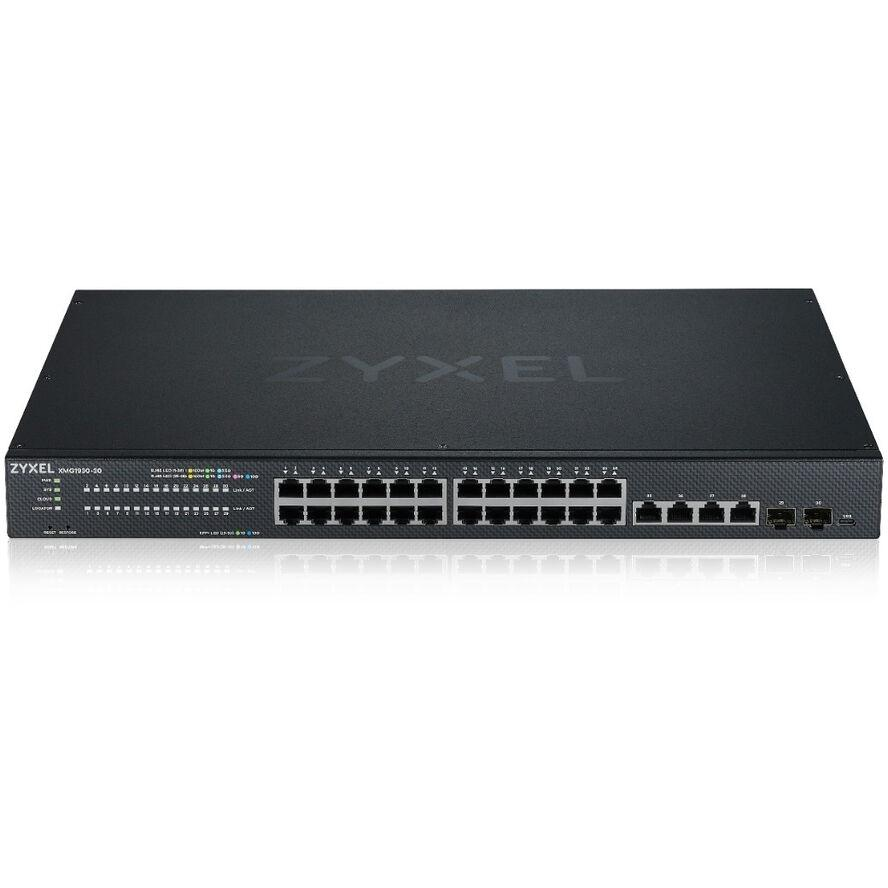 Zyxel XMG1930-30 Vezérelt L3 2.5G Ethernet (100/1000/2500) Fekete (XMG1930-30-ZZ0101F)