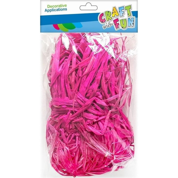  Craft with Fun OZDOBA DEK RAFIA ROZ 50G CF PBH 12/96