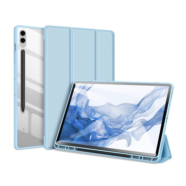 Dux Ducis Toby Samsung Galaxy Tab S9 FE Plus WIFI Trifold Tok - Világoskék
