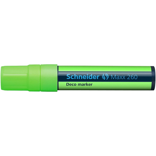 Маркер с течен тебешир Deco Schneider 260, 5-15 мм, Зелен