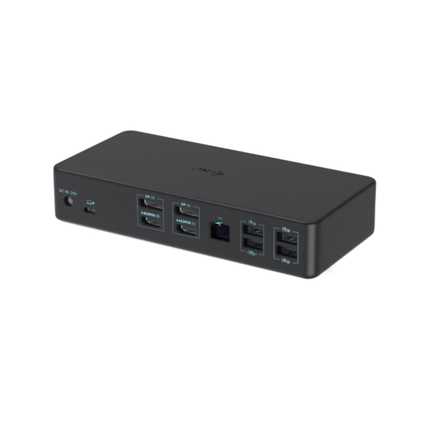 i-tec CADUAL4KDOCKPD2 dockingstation Ledningsført USB 3.2 Gen 1 (3.1 Gen 1) Type-C Sort