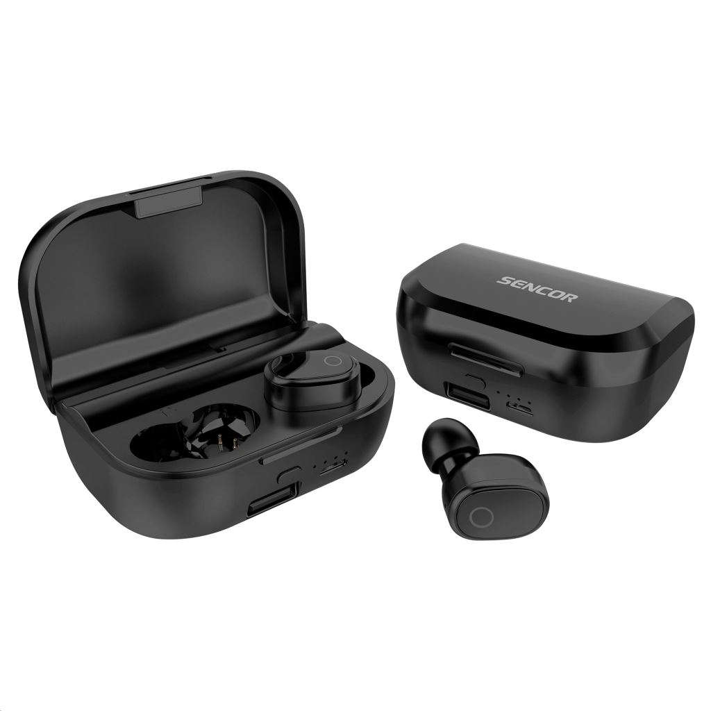 Sencor SEP 520BT BK Bluetooth mikrofonos fülhallgató fekete (SEP 520BT BK)