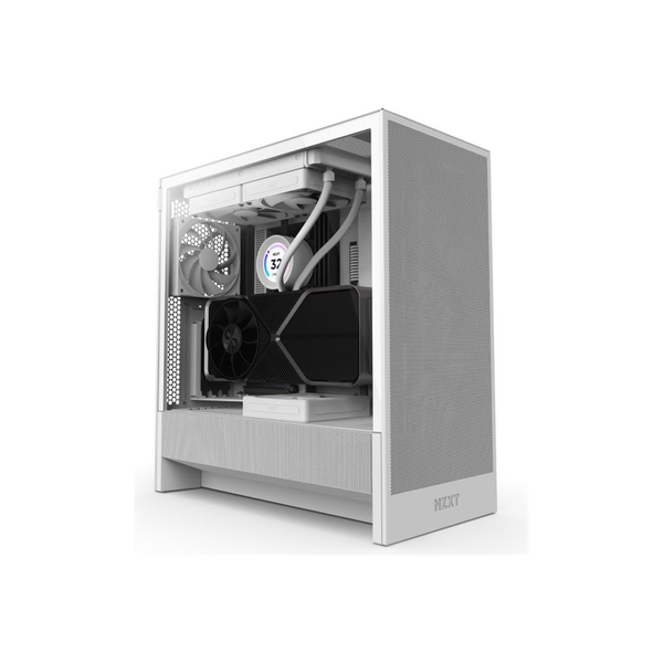 Кутия NZXT H5 Flow 2024 White, Mid-Tower