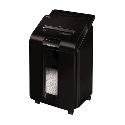 Fellowes AutoMax 100M papirmakulator Delvist makulering 22 cm Sort