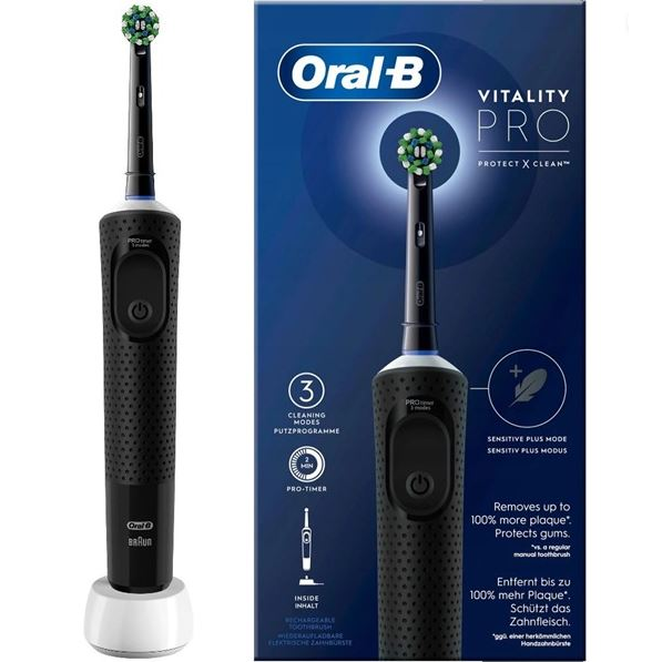 Oral-B Vitality Pro Voksen Roterende, pulserende tandbørste Sort