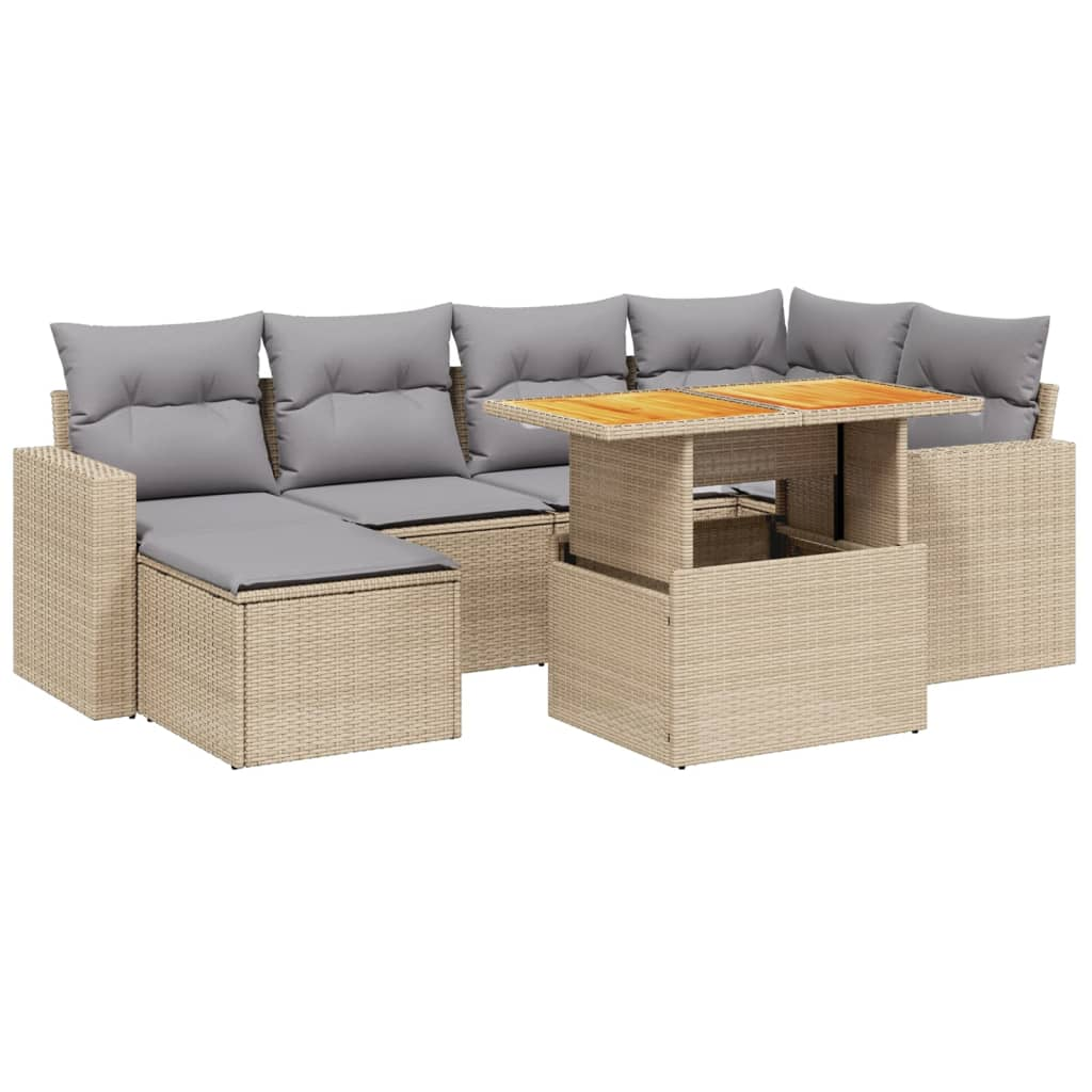 11 részes szürke polyrattan kerti ülőgarnitúra párnákkal (3274593)