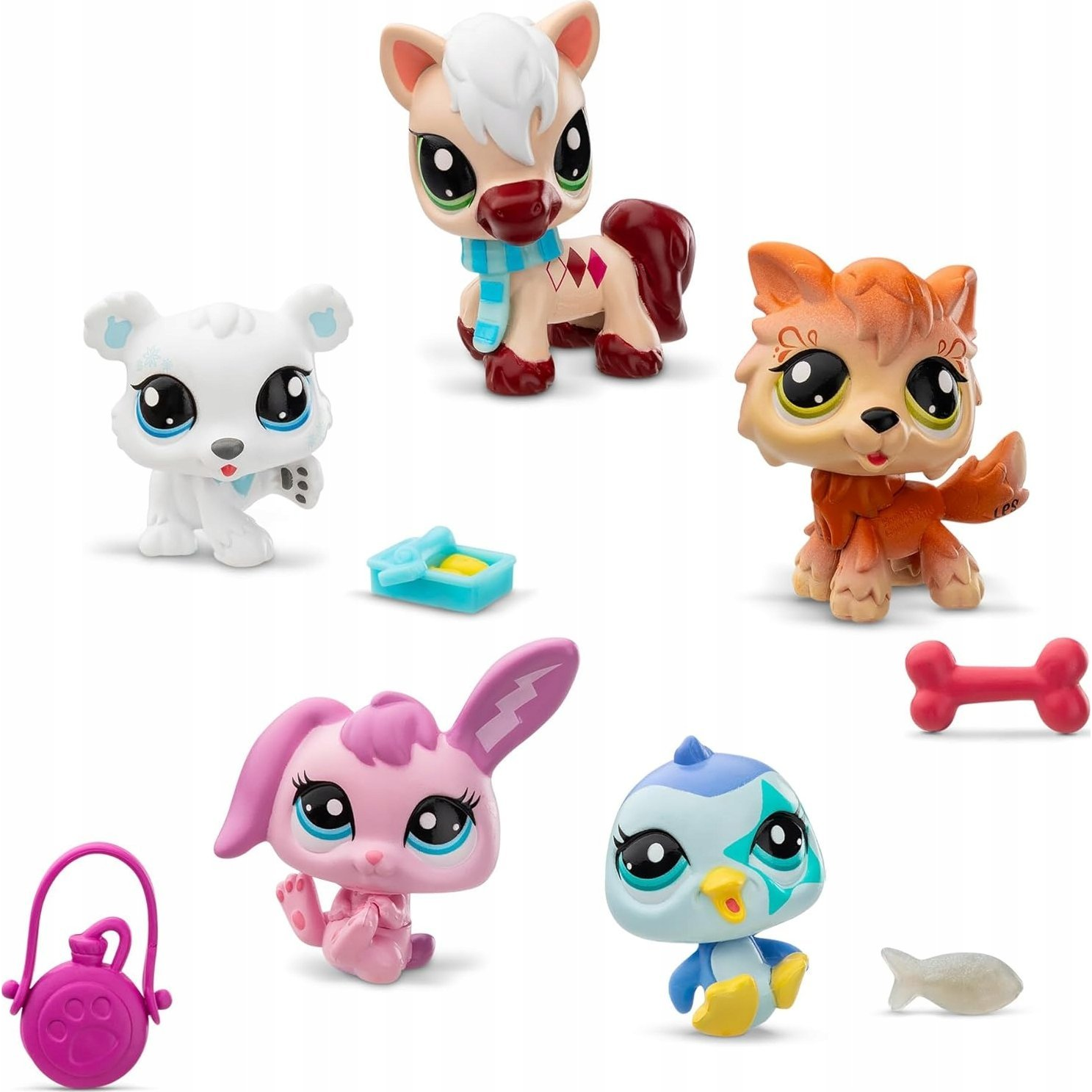 Hasbro Littlest Pet Shop 5 darabos Téli játékfigura szett 2. széria (0885561005738)